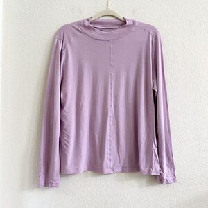 Z by Zella Activewear Top Womens XL Purple Loose Fit Round‎ Neck